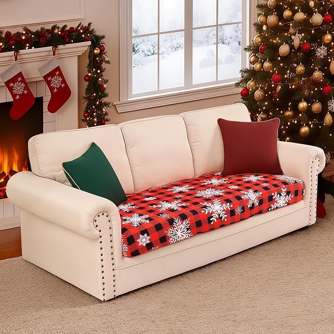 Smiry Printed Couch Cushion Covers, Stretch Soft Couch Covers - Image 2