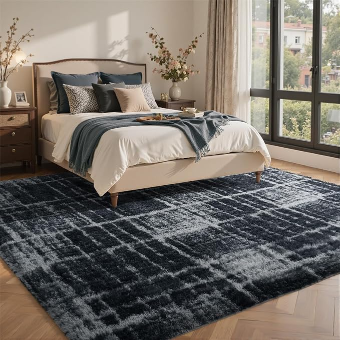 8x10 Ft Extra Large Shag Rugs for Living Room, Tie Dyed Ultra Soft Fluffy Furry - Image 2