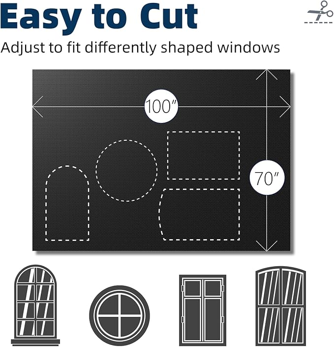 NIGHTON Portable Blackout Curtains 100"×70", Strong Hook and Loop Tape Strips - Image 5