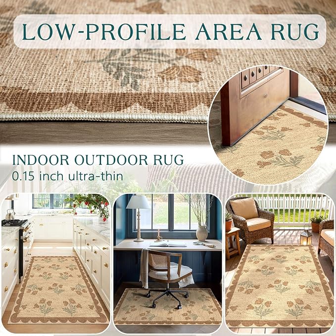 3x5 Floral Entry Rug - Image 7