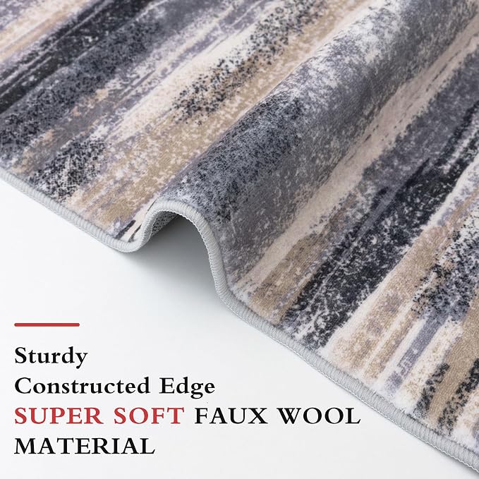 Lansny Modern Abstract Runner Rug 2.6x8 - Image 5