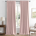 MIULEE 100% Blackout Linen Curtains by MIULEE
