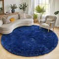 ONASAR Navy Blue Round Rugs 6ft by ONASAR