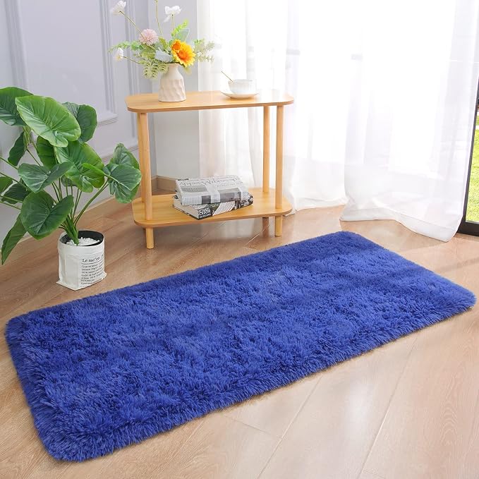 Chicrug Soft Runner Rug for Bedroom Living Room Plush Fluffy Rug 2x4 Feet - Image 4
