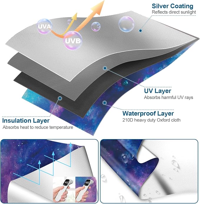 100% Blackout Curtains for Bedroom, Portable DIY Window Blinds, No Drill Window - Image 2