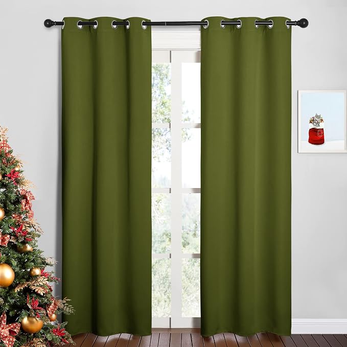 NICETOWN Window Curtain Panels, Christmas Window Decoration Thermal Insulated by NICETOWN