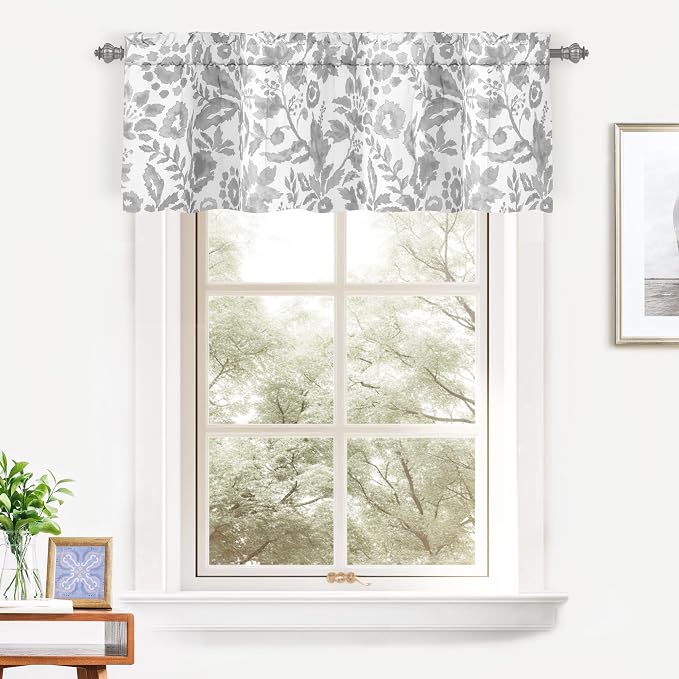 DriftAway Julia Lined Valance Double Layer Thermal Insulated Room Darkening - Image 2