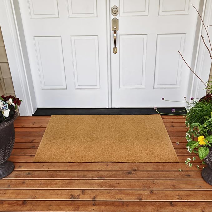 8 Pack Blank Door Mats, 30x17 Inch Artificial Coir Door Mats Outdoor - Image 2