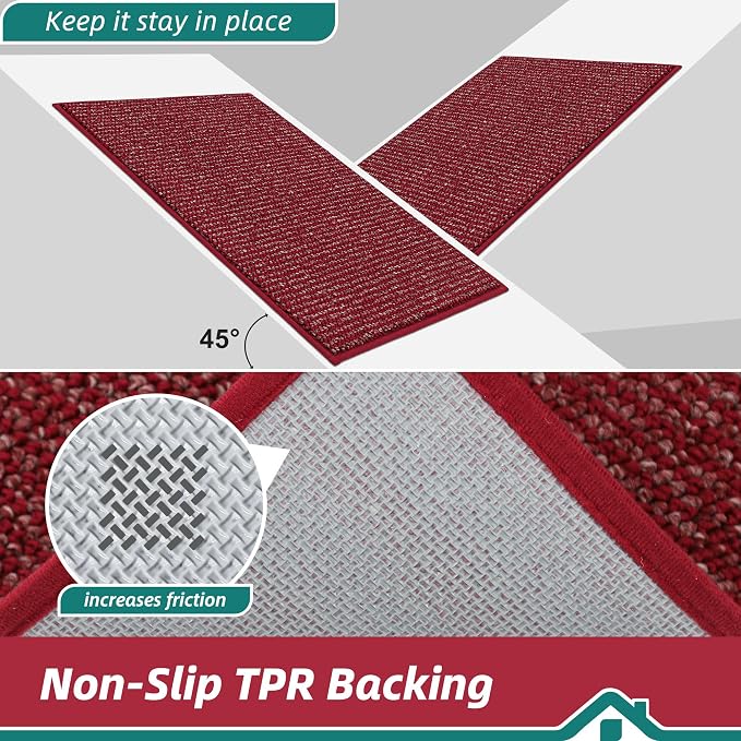 BEQHAUSE Kitchen Rugs 32"x48", Non-Slip Kitchen Mats - Image 4