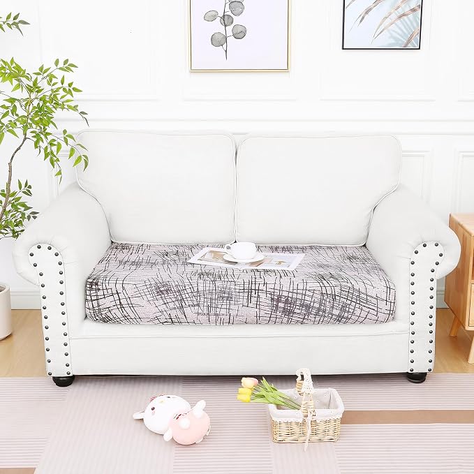 Smiry Printed Couch Cushion Covers, Stretch Soft Couch Covers - Image 5