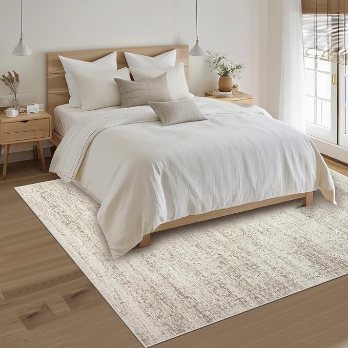 Washable Rugs 3x5 Area Rugs for Living Room, Bedroom- Non Slip Vintage Entryway - Image 8