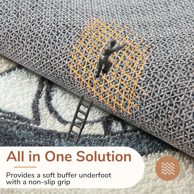 OPPODREAM Nautical Soft Area Rugs 5x7, Washable Beige Rug - Image 4