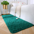 Amearea Shag Blue and Green Runner Rug by AmeareaDirect