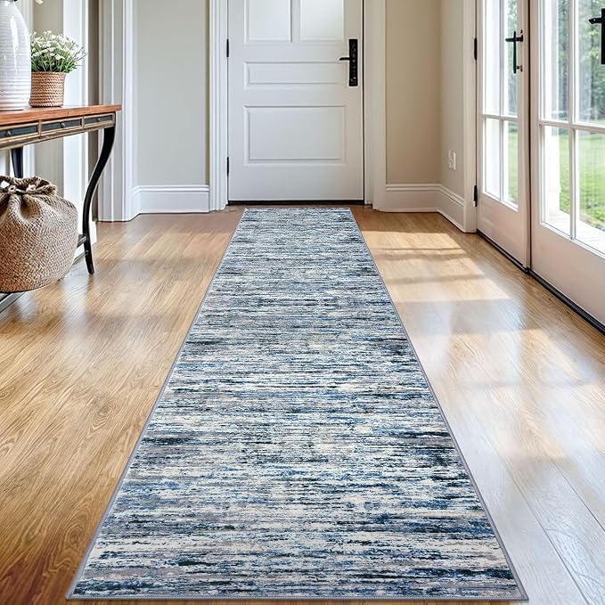 Lansny Modern Abstract Runner Rug 2x12 by lansny