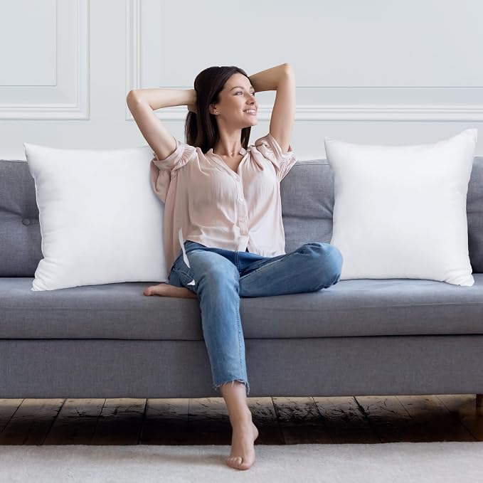 Utopia Bedding 24x24 Pillow Inserts, Sofa & Couch – Soft, Supportive & Fluffy - Image 7