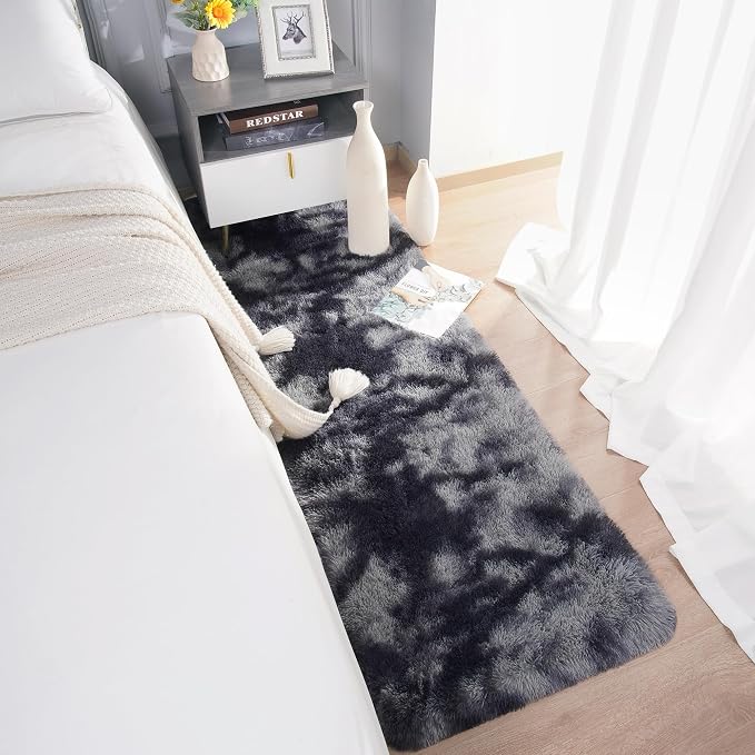 Chicrug Soft Runner Rugs for Bedroom Living Room Plush Fluffy Rug 2x10 Feet - Image 3