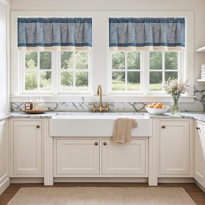 jinchan Linen Farmhouse Valances - Image 3