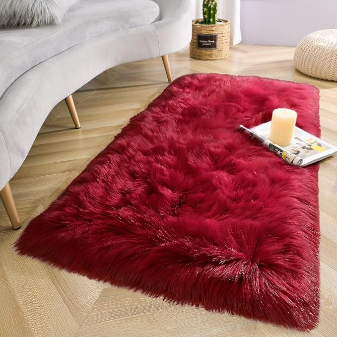 LOCHAS Soft Fluffy Faux Fur Rugs - Image 2