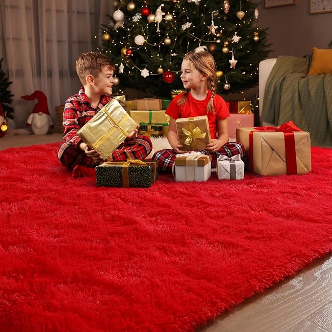 Amearea Premium Soft Area Rug 4x5.3 Feet, Modern Fluffy Rugs - Image 5