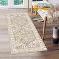 Yamaziot Washable Runner Rug, 2x5 Non-Slip Boho Vintage Hallway Rug Runner by Yamaziot