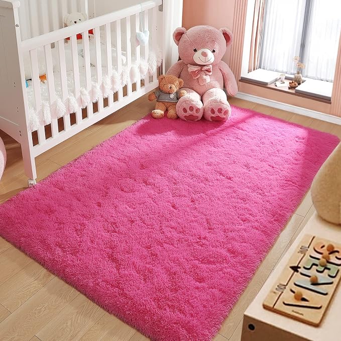 LOCHAS Ultra Soft Indoor Modern Area Rugs Fluffy Living Room Carpets - Image 3