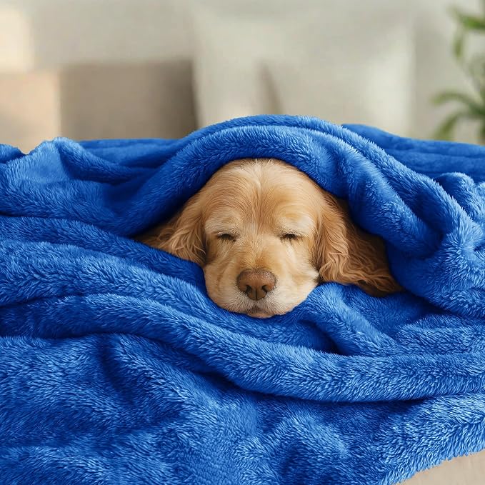 Exclusivo Mezcla Plush Fuzzy Fleece Bed Blanket Twin Size, Super Soft, Fluffy - Image 3