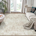 Aelenmu 6x9 Area Rugs for Living Room Bedroom Dining Room Washable Beige | Soft by Aelenmu