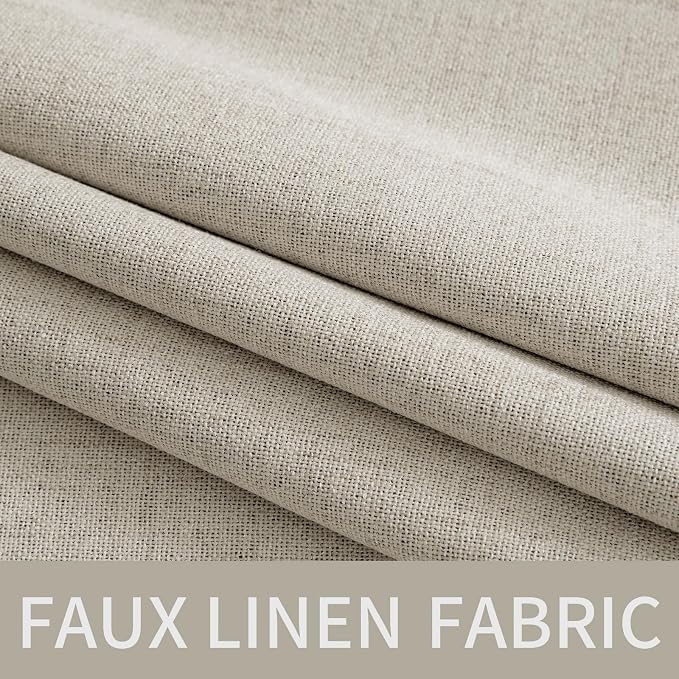 MIULEE Linen Curtains 100% Blackout - Image 5