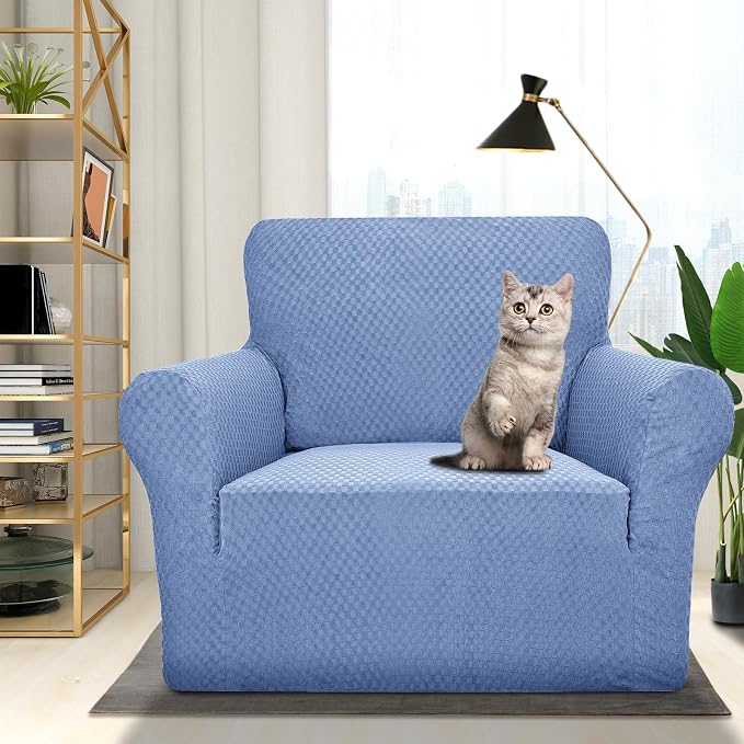 ZNSAYOTX 1 Piece Jacquard Chair Slipcovers - Image 2