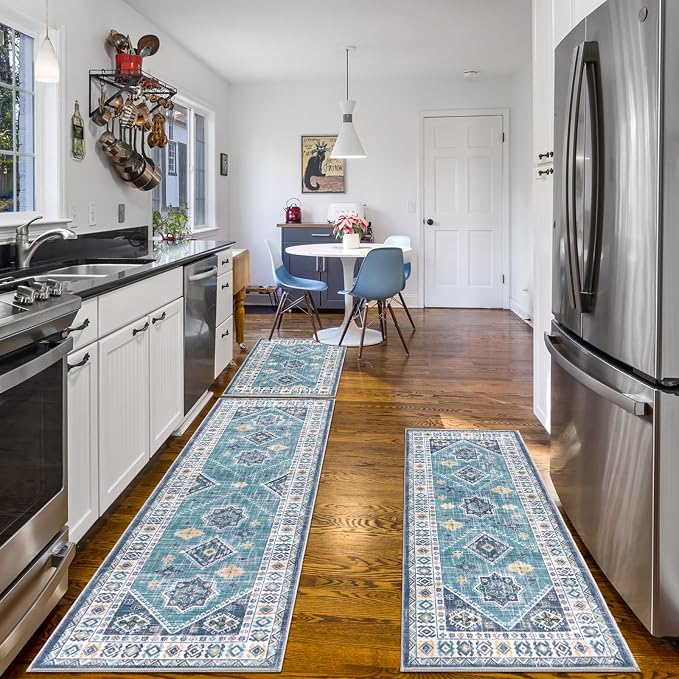 HEBE Boho Kitchen Rug Sets 3 Piece - Image 8