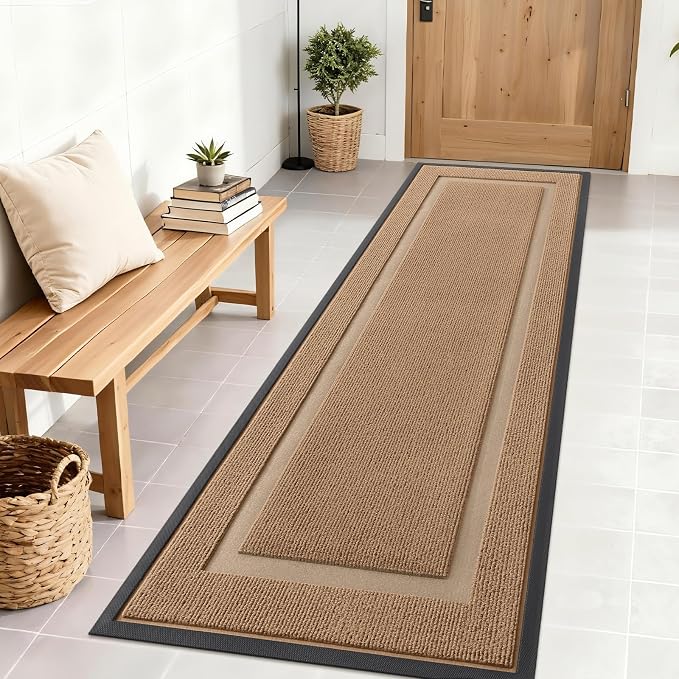 OLANLY Front Door Mat Indoor Outdoor Entrance, Waterproof All-Season, by OLANLY