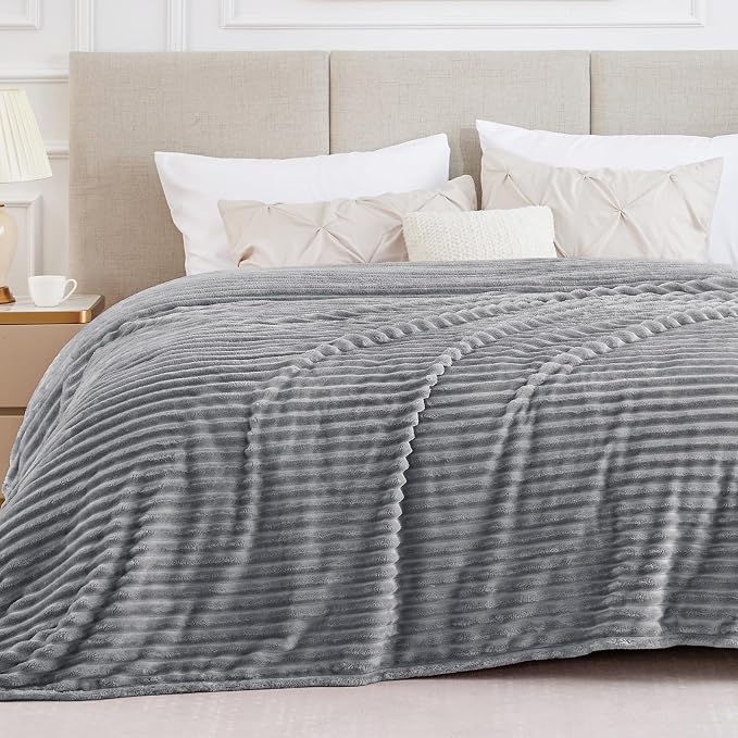 BEDELITE Blankets Queen Size for Bed, 300GSM Soft & Warm Fleece Blanket by BEDELITE