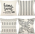 YCOLL Pillow Covers 16x16 Set of 4, Modern Sofa Throw Pillow Cover, Decorative by PillowCoversExpert