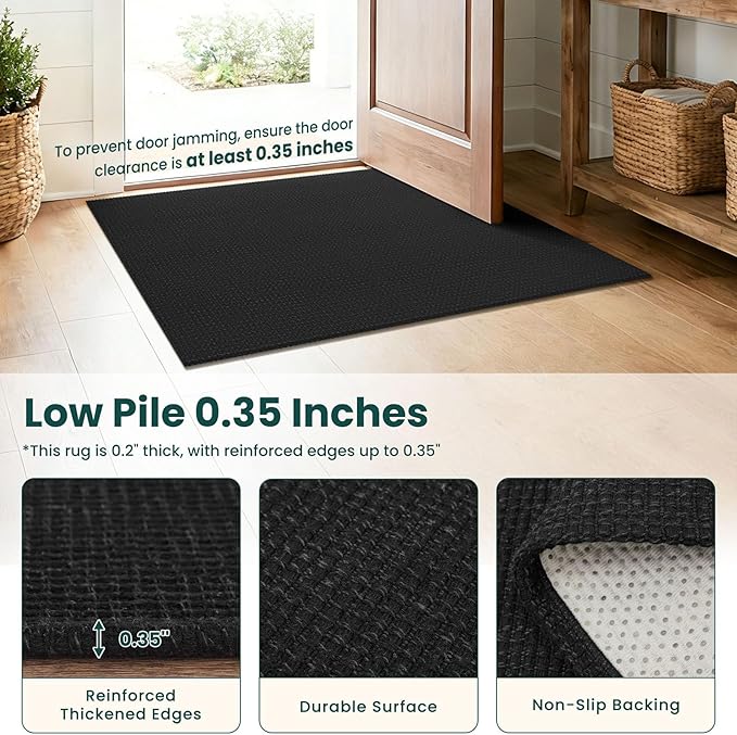 KOZYFLY Runners for Hallways 3x8 ft Washable Kitchen Runner Non Slip Rubber - Image 4