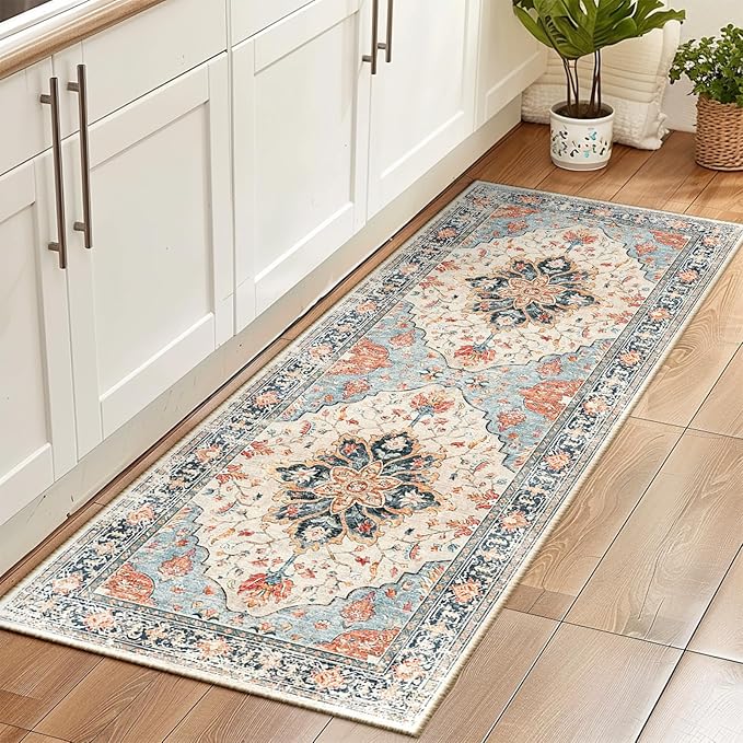 RELEANY Area Rugs 2'x6' Runner Rug Non Slip Washable - Image 3
