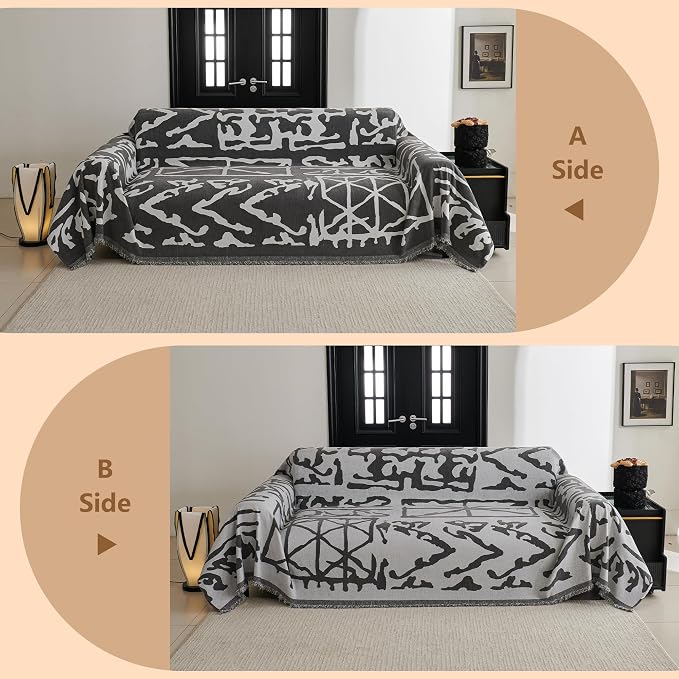 MYSKY HOME Boho Couch Cover Sofa Covers, Couch Covers - Image 5