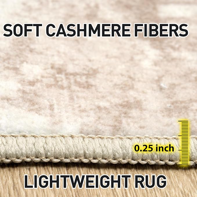 6x9 Area Rugs Washable Rug: Large Modern Abstract Living Room Rug Soft - Image 6