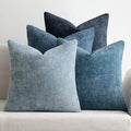 MIULEE Pack of 4 Couch Throw Pillow Covers 26x26 Inch Neutral Blue Soft by MIULEE