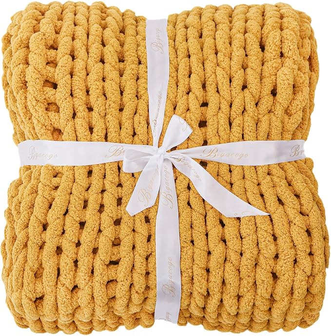 Bigacogo Chunky Knit Throw Blanket - Image 8