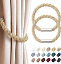NICEEC 2 Pack Strong Magnetic Curtain Tiebacks Modern Simple Style Drape Tie by NICEEC