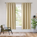 RYB HOME Bedroom Blackout Curtains 63 inches Long, 100% Blackout Thermal by RYBHOME