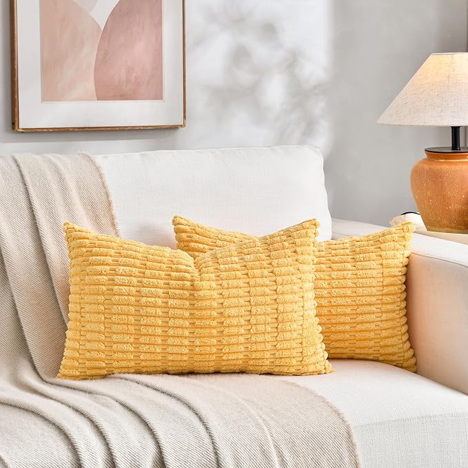 Fancy Homi Set of 4 Spring Lumbar Rectangle Decorative Throw Pillow Covers - Image 5