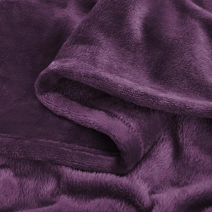 BEDELITE Fleece Blanket Purple Full Blankets - Image 4