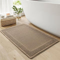 RESARE Waffle Bath Mat for Bathroom, Super Absorbent Bathroom Rugs Non Slip by Resare