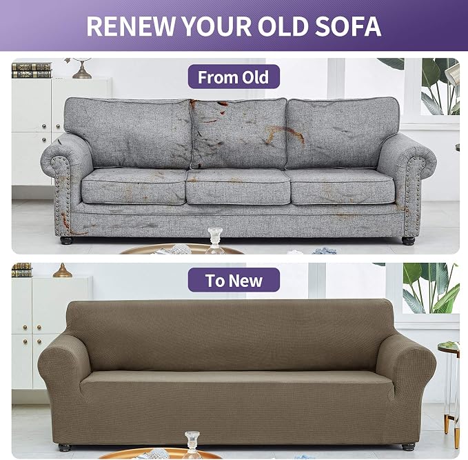 Joccun Stretch Couch Cover Slipcovers, 1-Piece Sofa Covers - Image 6
