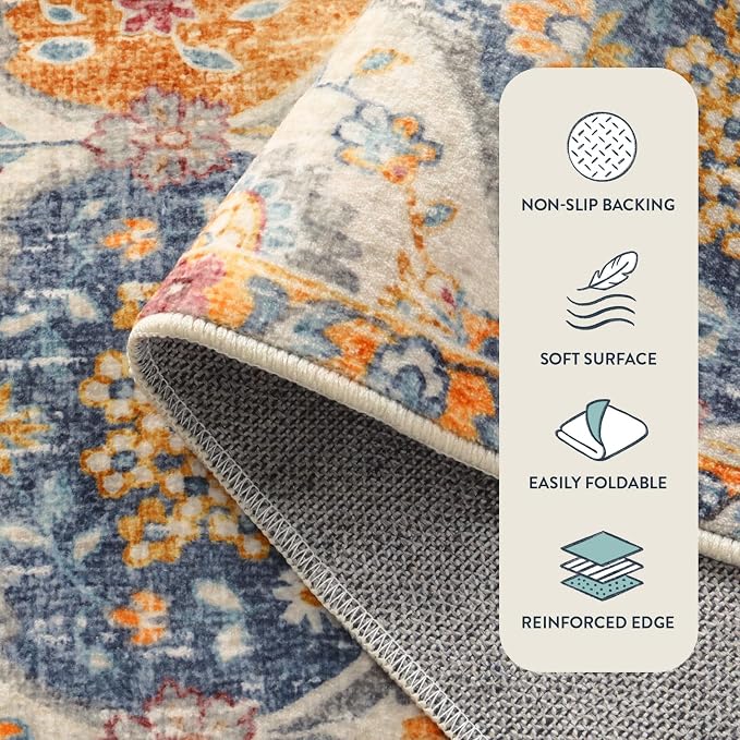 Lahome Moroccan Machine Washable Rugs - Image 7