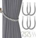 NICEEC 4 Pack Natural Cotton Rope Curtain Tiebacks Elegant Boho Style by NICEEC