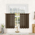 LAMIT Linen Curtains 30 Inch Length by LAMIT