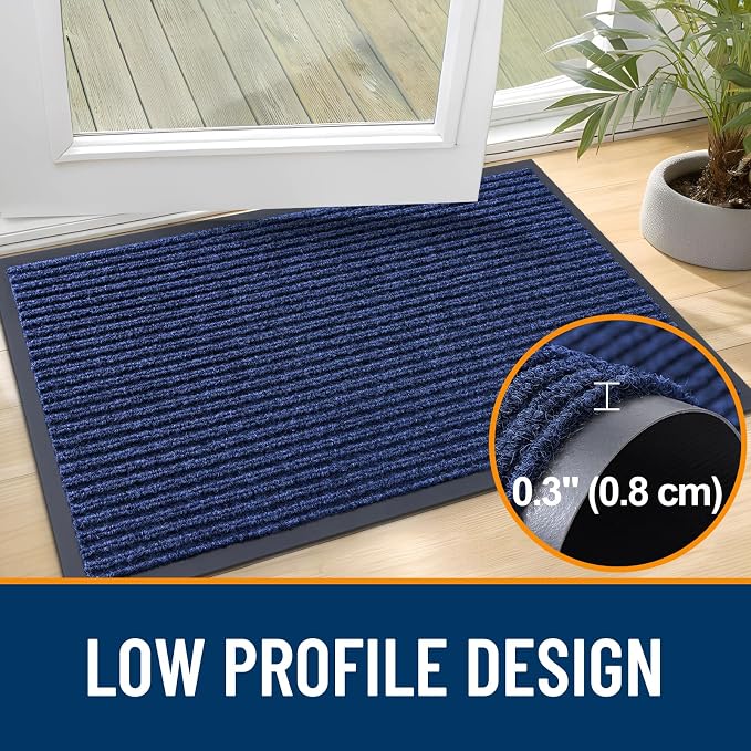 OLANLY Front Door Mat Indoor Outdoor Entrance, Waterproof Heavy Duty Doormat - Image 4