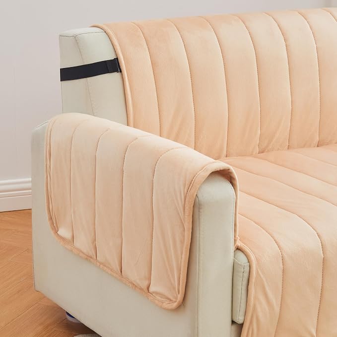 Great Bay Home Velvet Loveseat Cover - Image 3